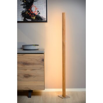 Lucide SYTZE Staande lamp LED Hout licht, 1-licht