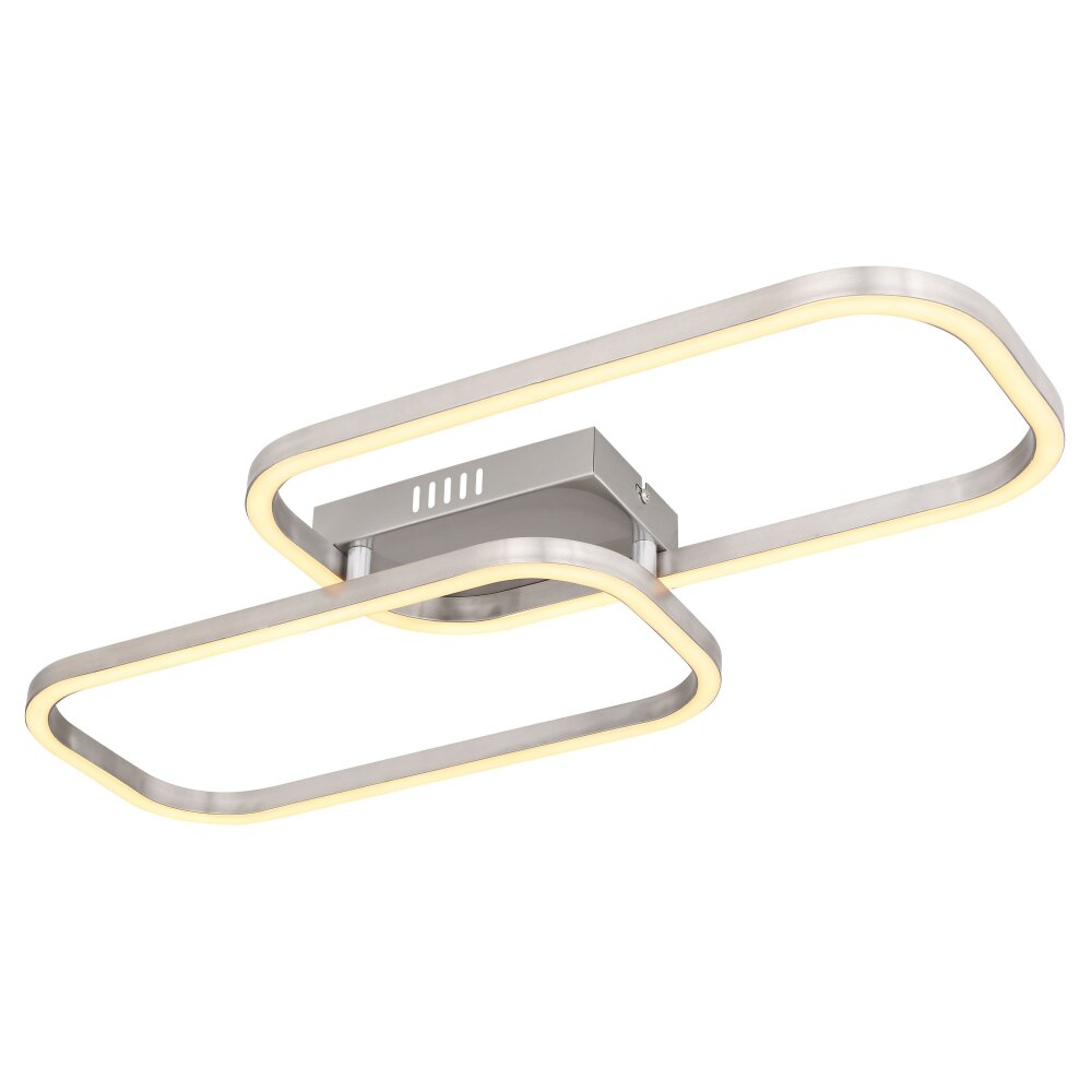Globo SILLA Plafondlamp LED Nikkel mat, 1-licht main product photo