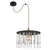 Globo COMMA Hanger Messing, Rookkleurig, Zwart, 1-licht