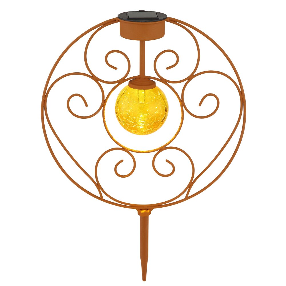 Globo Solarlamp LED Amber, 1-licht