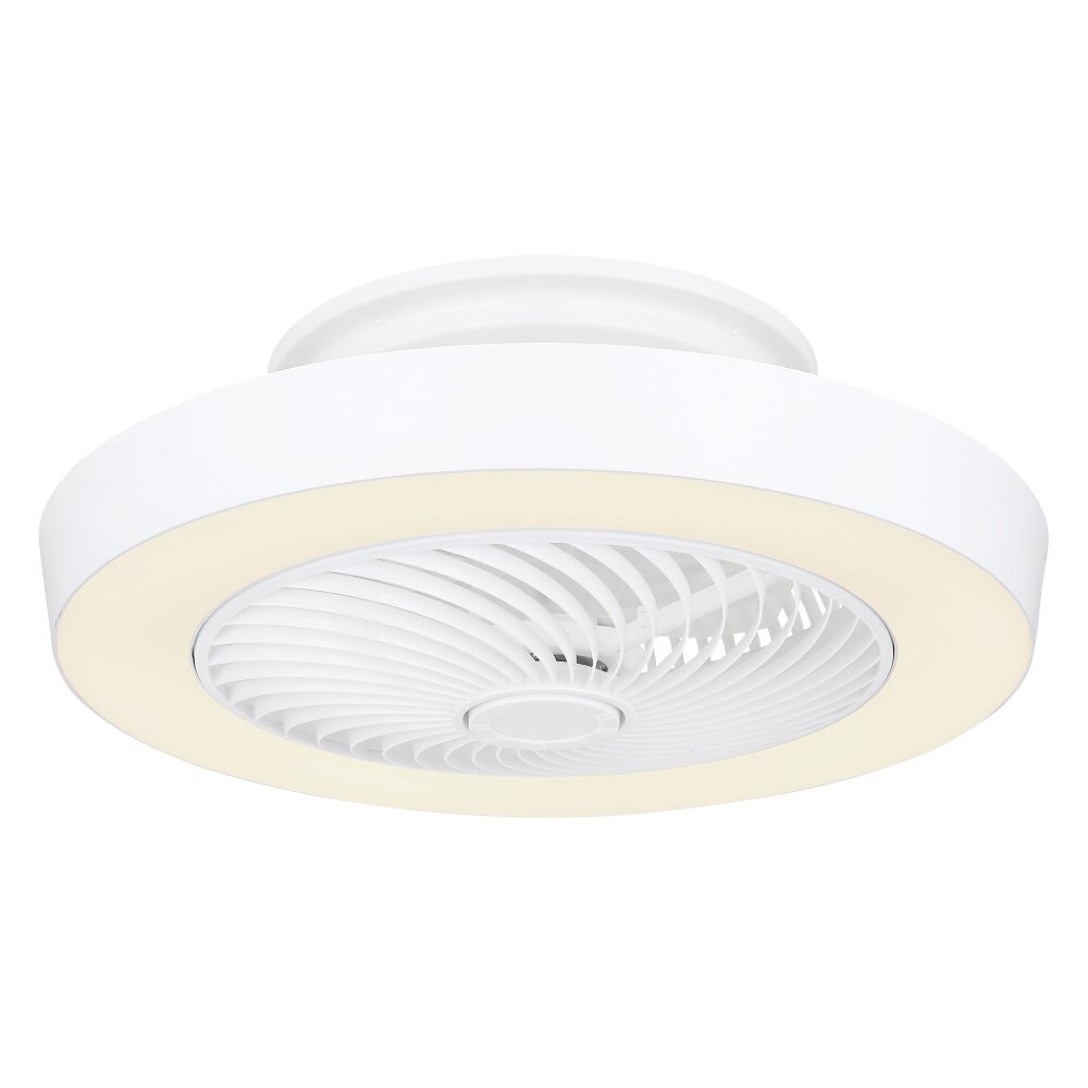 Globo DOMEY plafondventilator LED Wit, 1-licht, Afstandsbediening main product photo