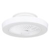 Globo DOMEY plafondventilator LED Wit, 1-licht, Afstandsbediening