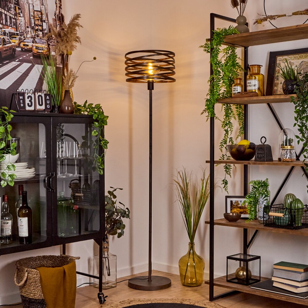 Pierrefonds Staande lamp Roest, Zwart, 1-licht main product photo