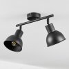 Kansela Plafondlamp Zwart, 2-lichts