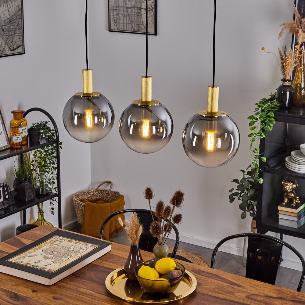 Berle Hanglamp Messing, 3-lichts main product photo