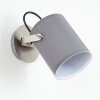 Puelches Muurlamp Nikkel mat, Zwart, 1-licht