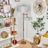 Jagualito Staande lamp Natuurlijke kleuren, Roest, 2-lichts