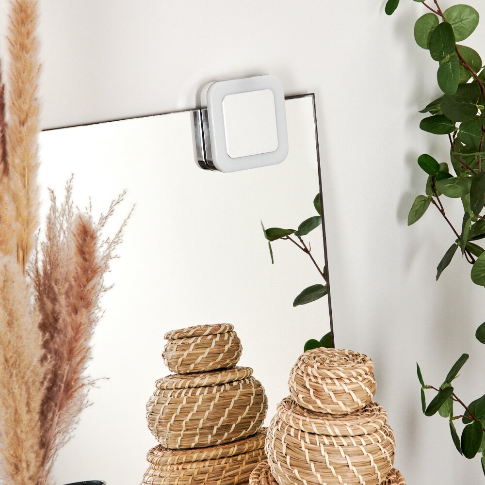Morges Spiegellamp LED Chroom, Wit, 1-licht