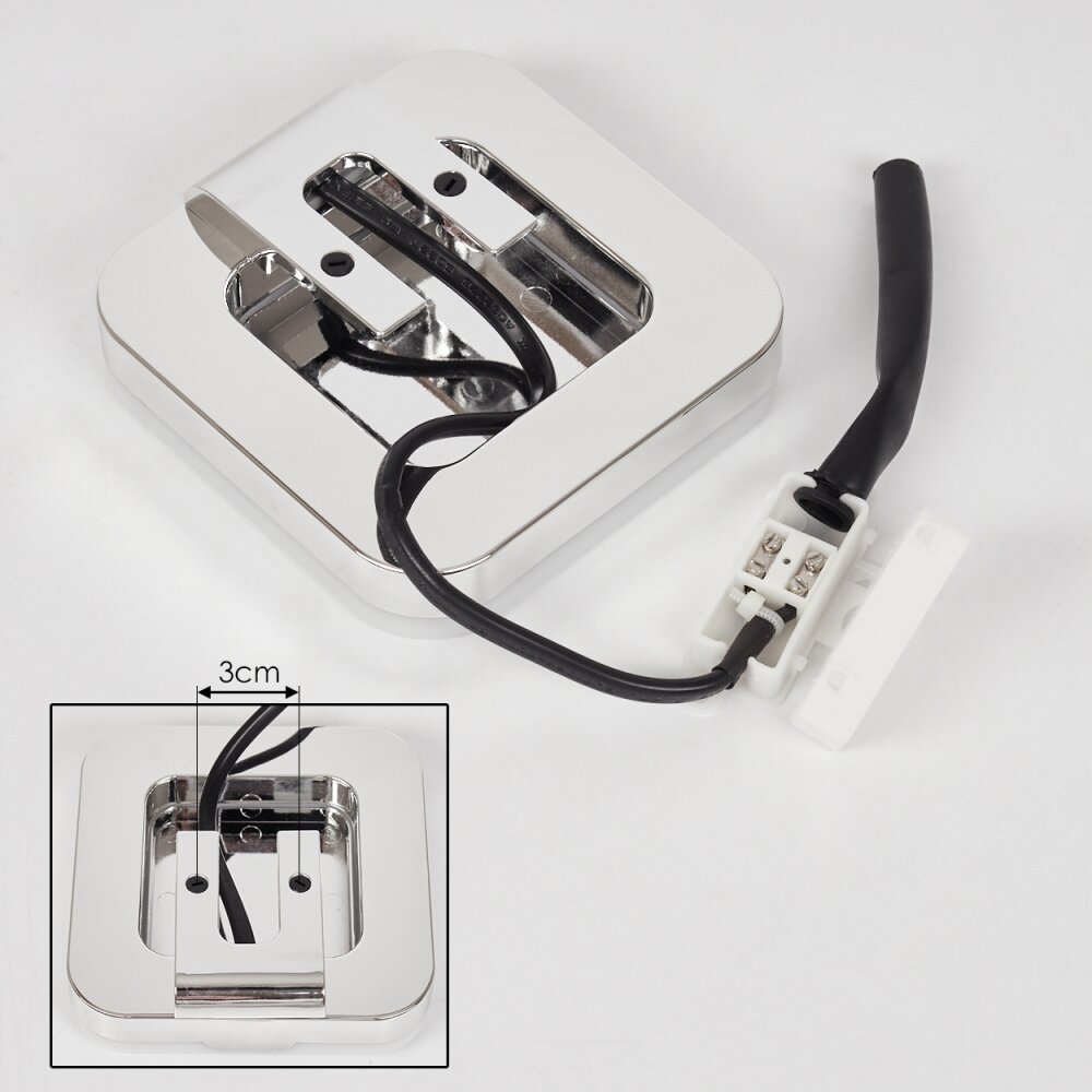 Morges Spiegellamp LED Chroom, Wit, 1-licht