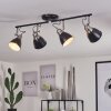 Gralingen Plafondlamp Nikkel mat, Zwart, 4-lichts