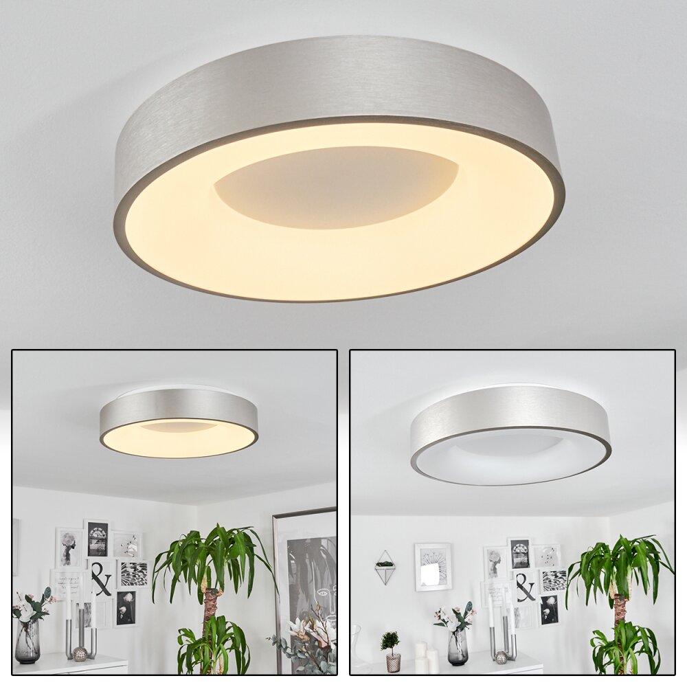 Playas Plafondlamp LED Zilver, Wit, 1-licht main product photo