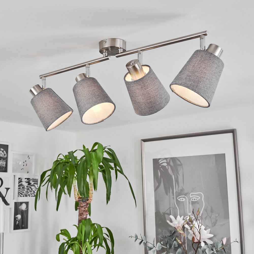 Peralonso Plafondlamp Nikkel mat, 4-lichts main product photo