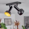 Musko Plafondlamp Zwart, 2-lichts