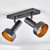 Musko Plafondlamp Zwart, 2-lichts