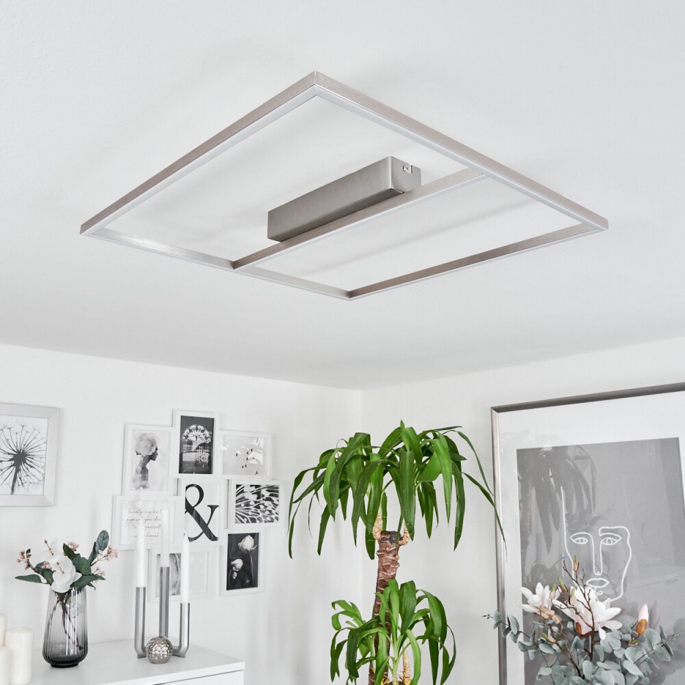 Rauma Plafondlamp LED Nikkel mat, 1-licht