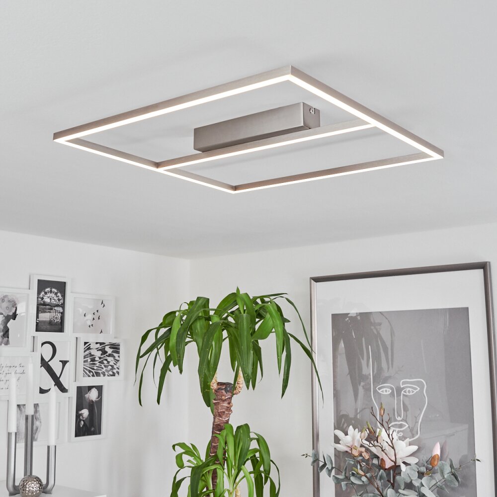 Rauma Plafondlamp LED Nikkel mat, 1-licht
