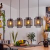 Amsoldingen Hanglamp Zwart, 4-lichts