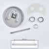 Morges Plafondlamp LED Chroom, Wit, 3-lichts