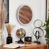 Rocha Muurlamp LED Bruin, houtlook, Zwart, 1-licht