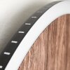 Rocha Muurlamp LED Bruin, houtlook, Zwart, 1-licht