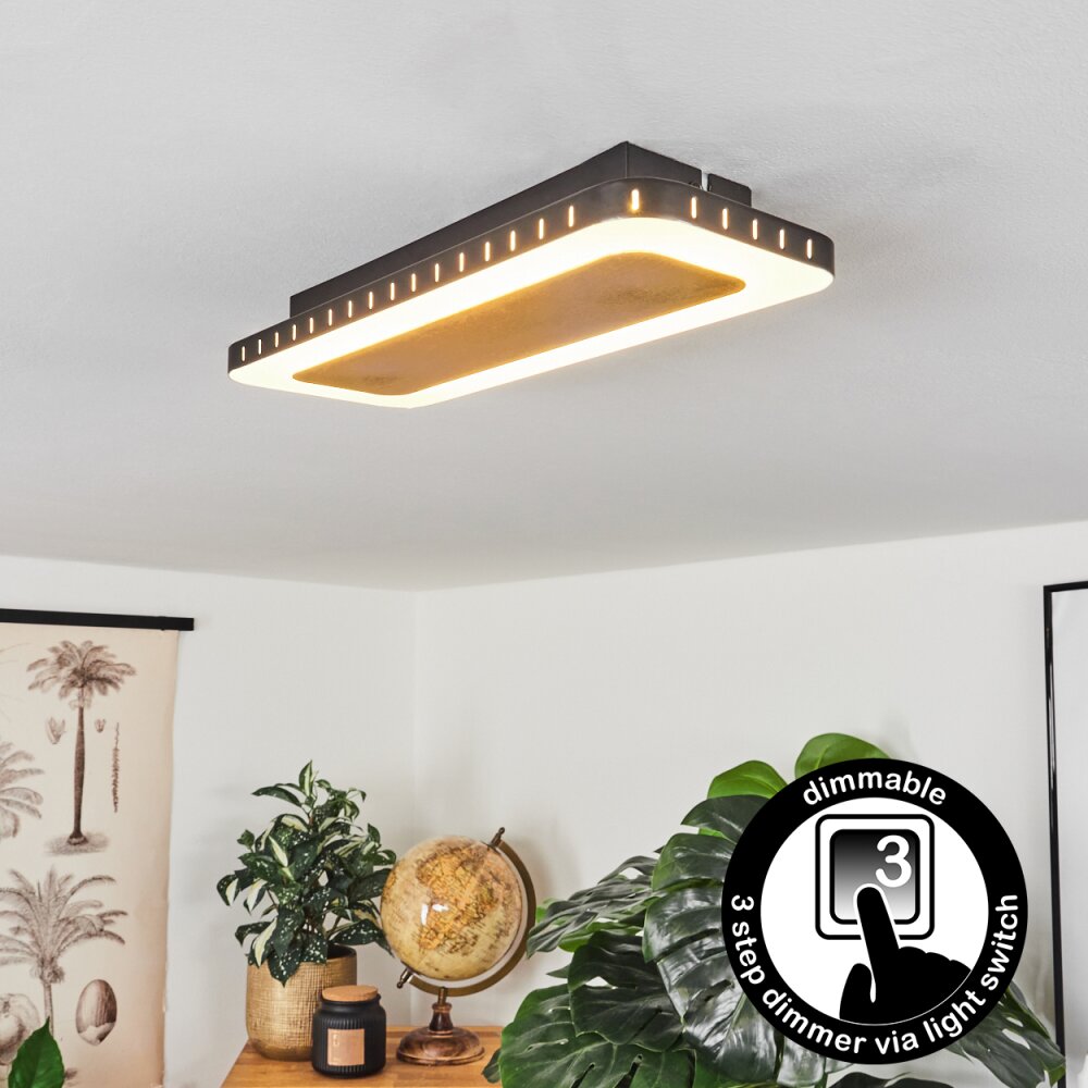 Guacacallo Plafondpaneel LED Goud, Zwart, Wit, 1-licht main product photo