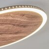 Rocha Plafondlamp LED Bruin, houtlook, Zwart, 1-licht