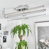 Noppa Plafondlamp LED Chroom, Nikkel mat, 2-lichts, Afstandsbediening, Kleurwisselaar