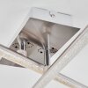 Noppa Plafondlamp LED Chroom, Nikkel mat, 2-lichts, Afstandsbediening, Kleurwisselaar