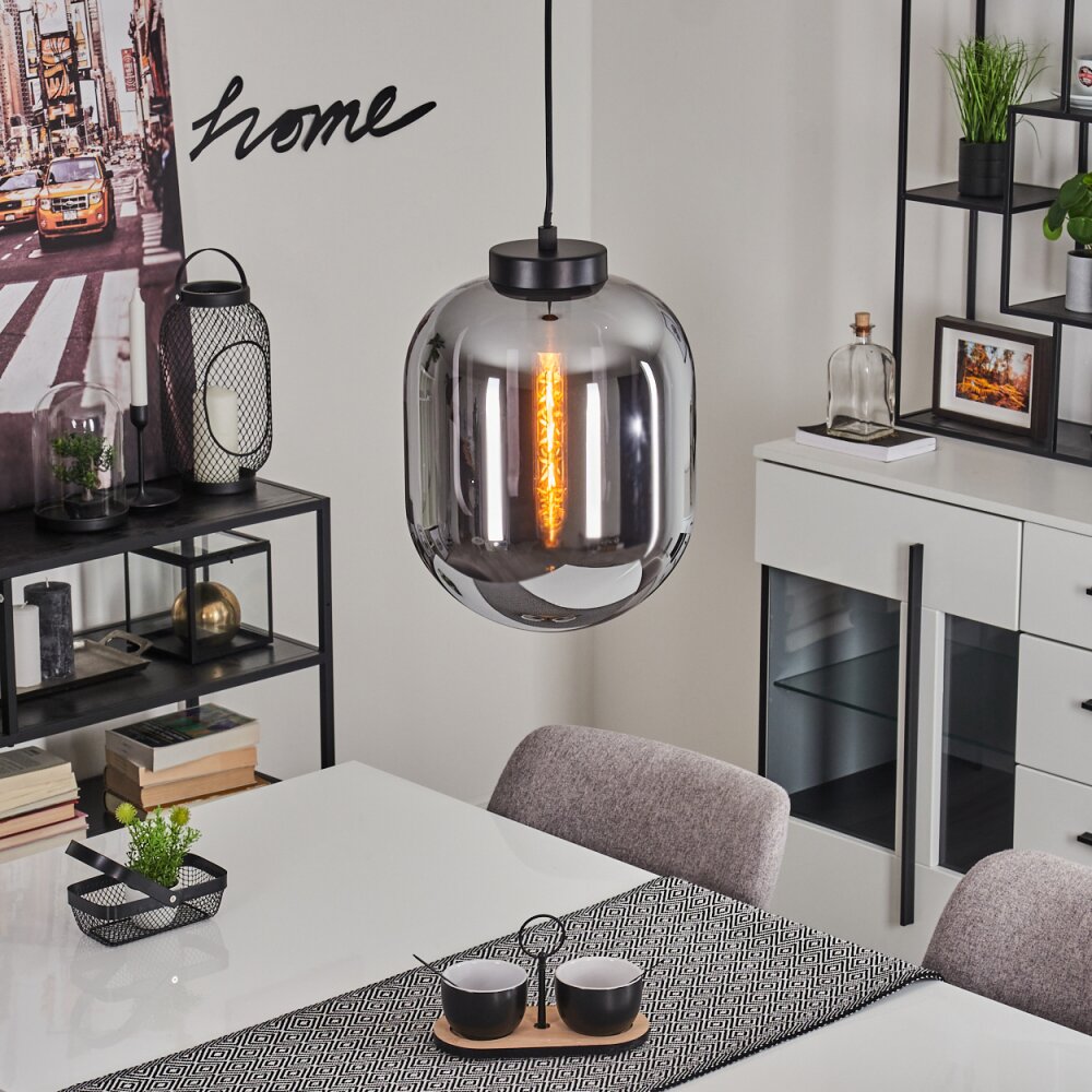 Elvange Hanger Zwart, 1-licht main product photo