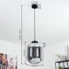 Elvange Hanger Zwart, 1-licht