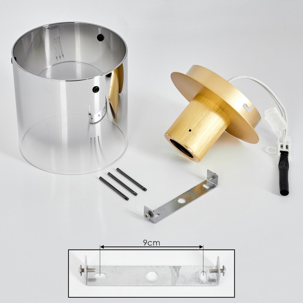 Vuoltu Plafondlamp Goud, 1-licht