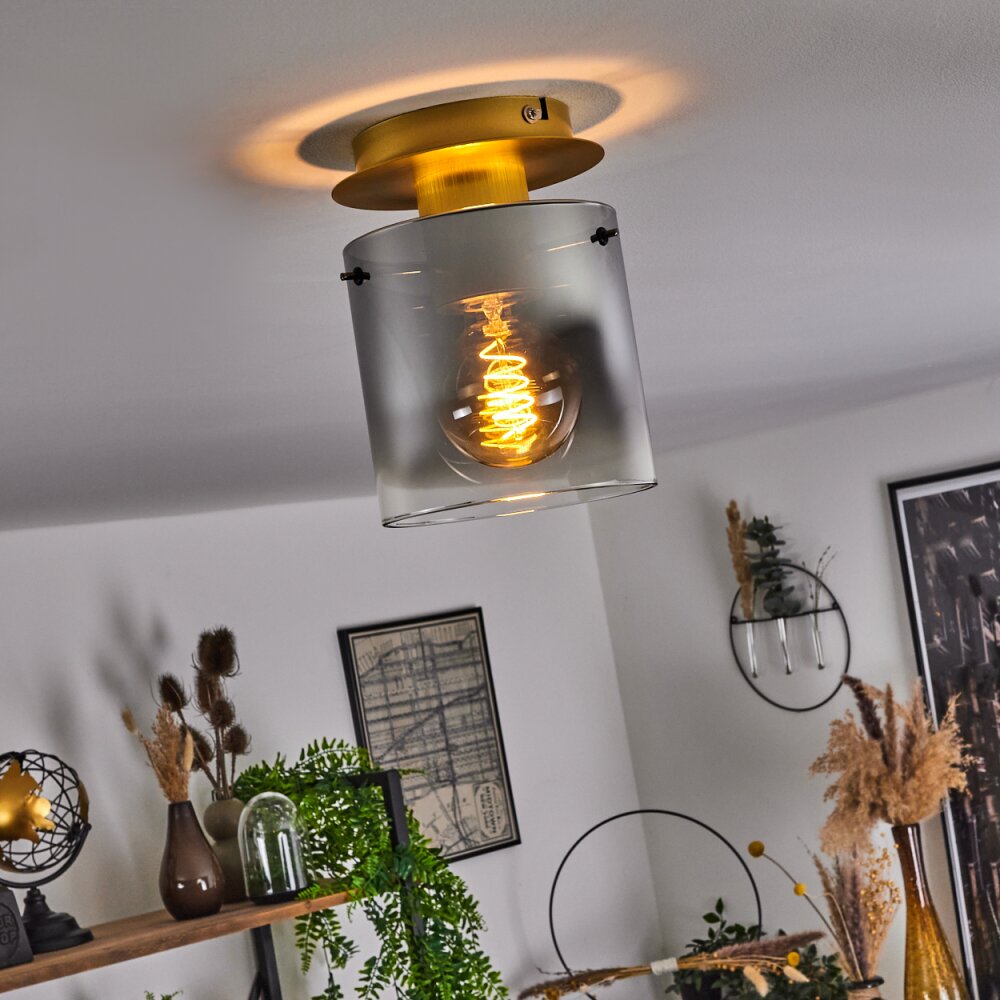 Vuoltu Plafondlamp Goud, 1-licht