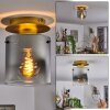 Vuoltu Plafondlamp Goud, 1-licht