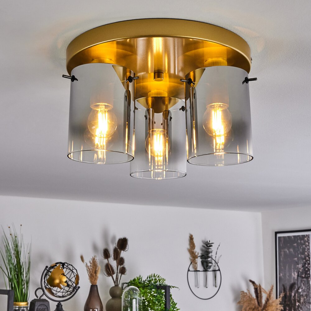 Vuoltu Plafondlamp Goud, 3-lichts main product photo