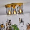 Vuoltu Plafondlamp Goud, 3-lichts