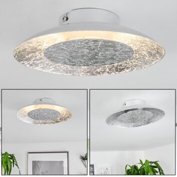 Merlo Plafondlamp LED Zilver, 1-licht