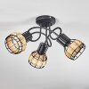 Calamar Plafondlamp Zwart, 3-lichts