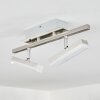 Vehkala Plafondlamp LED Chroom, Nikkel mat, 2-lichts, Afstandsbediening, Kleurwisselaar