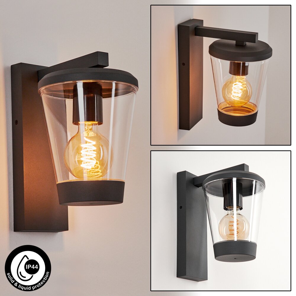 Eloida Buiten muurverlichting Antraciet, 1-licht main product photo