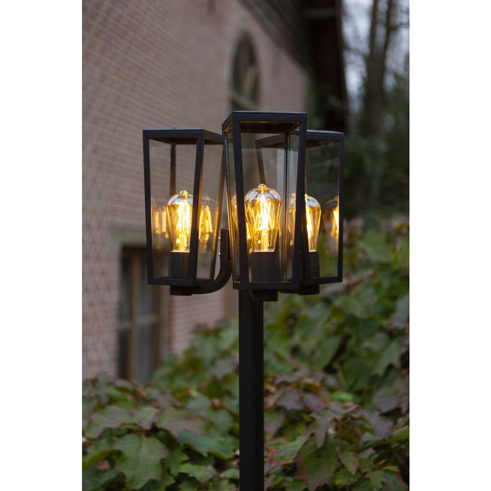 Lutec Pine Kandelaar Zwart, 3-lichts main product photo