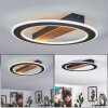Katila Plafondlamp LED Bruin, Zwart, 1-licht
