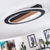 Katila Plafondlamp LED Bruin, Zwart, 1-licht