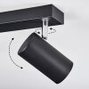 Javel Plafondlamp Chroom, Zwart, 3-lichts