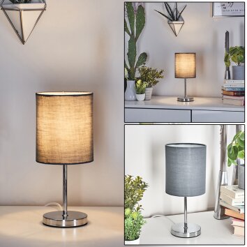 Varmo Tafellamp Chroom, 1-licht