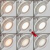 Marsen Plafondlamp LED Nikkel mat, 4-lichts, Afstandsbediening, Kleurwisselaar