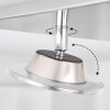 Marsen Plafondlamp LED Nikkel mat, 4-lichts, Afstandsbediening, Kleurwisselaar