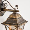 Halla Buiten muurverlichting Antiek, Goud, Zwart, 1-licht