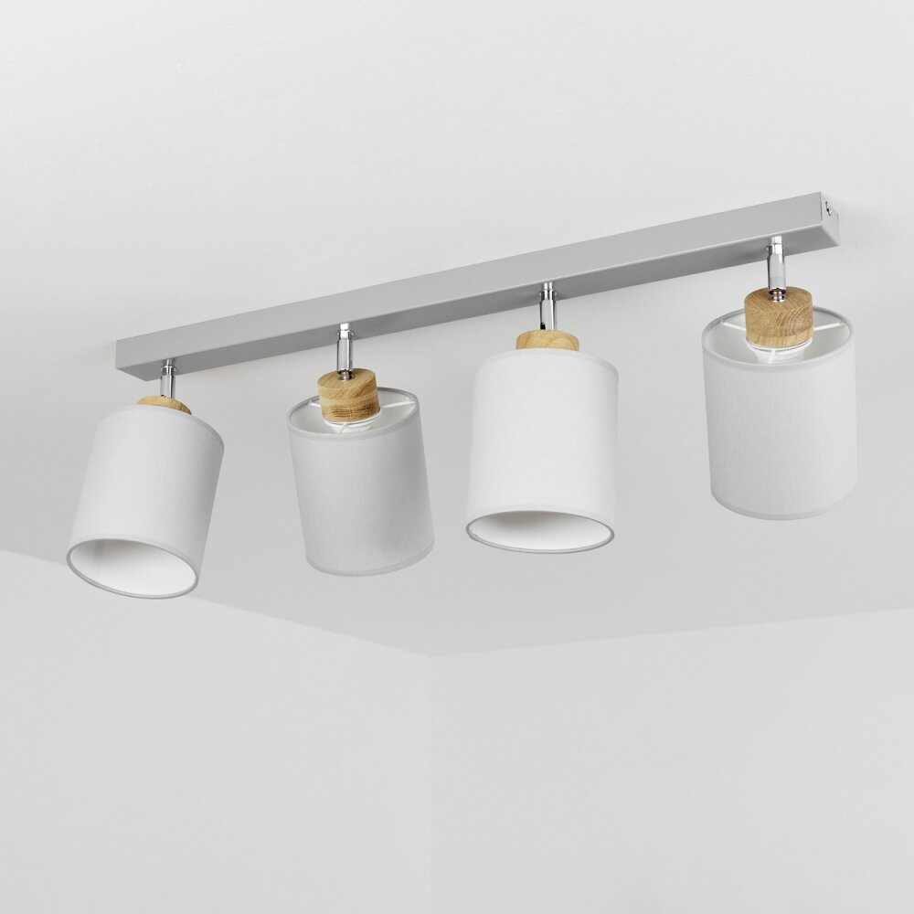 Chiuvi Plafondlamp Natuurlijke kleuren, Zilver, 4-lichts