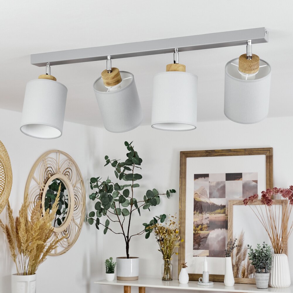 Chiuvi Plafondlamp Natuurlijke kleuren, Zilver, 4-lichts