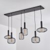 Turkhauta Hanglamp Zwart, 6-lichts